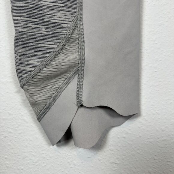 Lululemon Leggings Womens 8 29" W Wunder Under Scalloped Hem High Rise Crop Gray - Picture 9 of 15